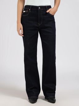 Calvin Klein - Rinse-Wash Regular Fit Mid Rise Navy Blue Jeans