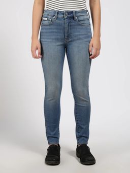 Calvin Klein - Mid-Wash Skinny Fit Mid Rise Blue Jeans