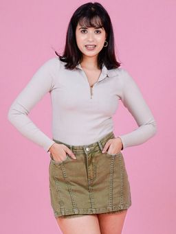 COSMIC TRIO - Denim Mini Skort