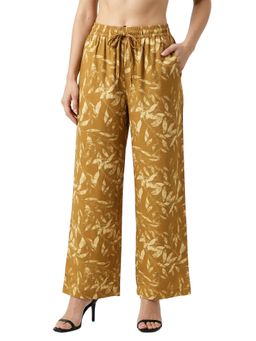 Bonjour - Mustard Printed Palazzo Pant