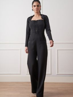 ETE - Gianna Black Crepe Jumpsuit