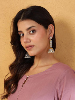 Fabindia - Multi-Color Metal Jhumka Earrings