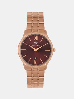 Mont Neo - Men Brown Analog Stainless Steel Watch 1035E-M3306 (M)