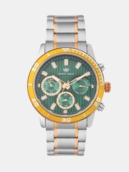Mont Neo - Men Quartz Green Dial Chronograph Metal Watch 1036C-M11014-06 (M)
