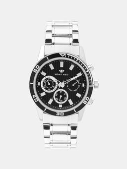 Mont Neo - Bold Black Chronograph Men Stainless Steel Watch 1036C-M1404 (M)