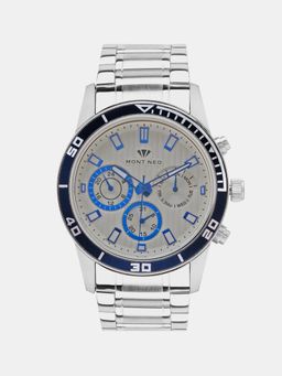 Mont Neo - Sophisticated Silver Chronograph Men Stainless Steel Watch 1036C-M1503 (M)