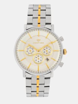 Mont Neo - Men Quartz Off Whiter Dial Chronograph Metal Watch 1055C-M1103 (M)