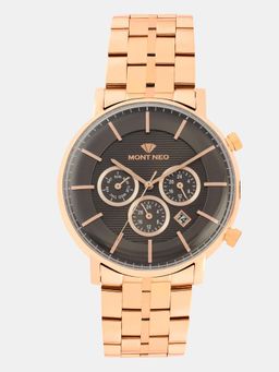 Mont Neo - Men Quartz Gun Dial Chronograph Metal Watch 1055C-M3316 (M)