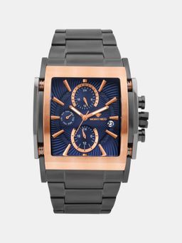 Mont Neo - Men Blue Dial Multi-Function Quartz Analog Stainless Steel Watch 1056M-M8305 (M)