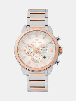 Mont Neo - Men Quartz Silver Dial Multi-Function Metal Watch 1058M-M1303 (M)
