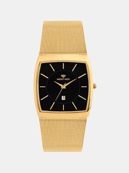 Mont Neo - Men Quartz Black Dial Analog Mesh Watch 1060E-B2204 (M)