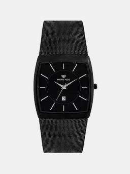 Mont Neo - Men Quartz Black Dial Analog Mesh Watch 1060E-B4404 (M)