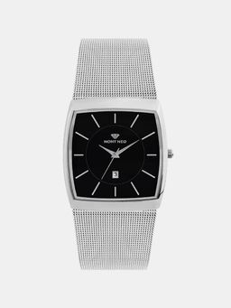 Mont Neo - Men Quartz Black Dial Analog Mesh Watch 1060E-B4412 (M)