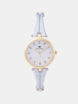Mont Neo - Women Quartz White Dial Analog Metal Watch 2003T-M1203 (M)