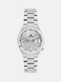 Mont Neo - Men Quartz Silver Dial Analog Metal Watch 3506E-M1103 (M)