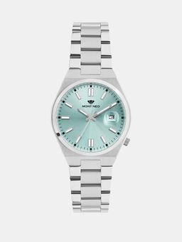 Mont Neo - Men Quartz Sea Green Dial Analog Metal Watch 3506E-M1117 (M)