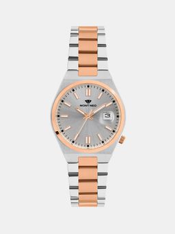 Mont Neo - Men Quartz Silver Dial Analog Metal Watch 3506E-M1303 (M)