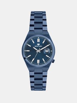 Mont Neo - Men Quartz Blue Dial Analog Metal Watch 3506E-M5505 (M)