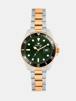 Mont Neo - Men Quartz Green Dial Analog Metal Watch 3507E-M1314 (M)
