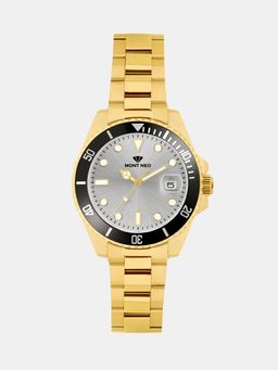 Mont Neo - Men Quartz Silver Dial Analog Metal Watch 3507E-M2203 (M)