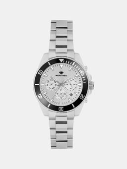 Mont Neo - Men Quartz Silver Dial Analog Stainless Steel Watch 3508M-M1103 (M)