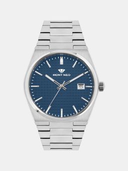 Mont Neo - Men Quartz Blue Dial Analog Metal Watch 3509E-M1105 (M)