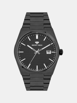 Mont Neo - Men Quartz Black Dial Analog Metal Watch 3509E-M4404 (M)