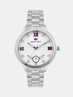 Mont Neo - Women Quartz White Dial Analog Stainless Steel Watch 3514M-M1103 (M)