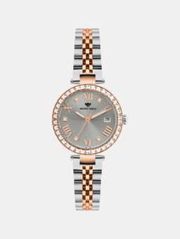 Mont Neo - Women Quartz Grey Dial Analog Metal Watch 4505E-M1315 (M)