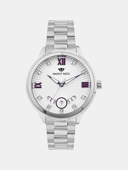 Mont Neo - Women Quartz Silver Dial Analog Stainless Steel Watch 4506E-M1103 (M)