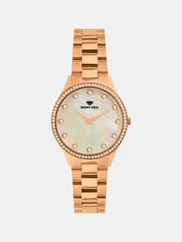 Mont Neo - Women Quartz Silver Dial Analog Metal Watch 4509B-M3303 (M)