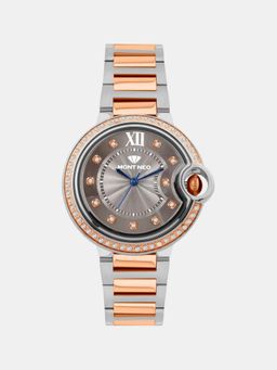Mont Neo - Women Quartz Grey Dial Analog Metal Watch 4510B-M1315 (M)