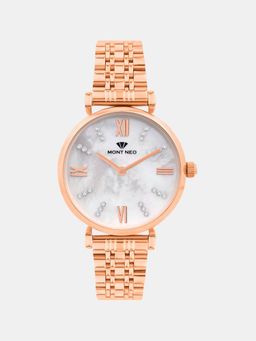 Mont Neo - Women Quartz White Dial Analog Stainless Steel Watch 4515B-M3301 (M)