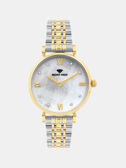 Mont Neo - Women Quartz White Dial Analog Stainless Steel Watch 4516B-M1201 (M)