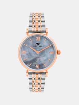 Mont Neo - Women Quartz Grey Dial Analog Stainless Steel Watch 4517B-M1315 (M)