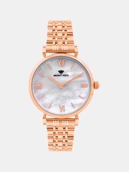 Mont Neo - Women Quartz White Dial Analog Stainless Steel Watch 4517B-M3303 (M)