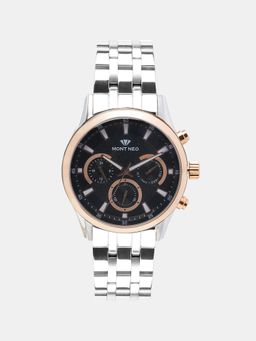 Mont Neo - Sleek Black Chronograph Men Stainless Steel Watch 7008C-M1304 (M)
