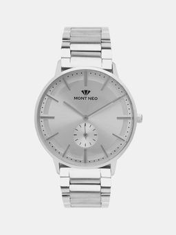 Mont Neo - Timeless Silver Analog Men Stainless Steel Watch 7009E-M1103 (M)