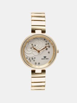 Mont Neo - Sleek White Analog Women Stainless Steel Watch 7504B-M2203 (M)