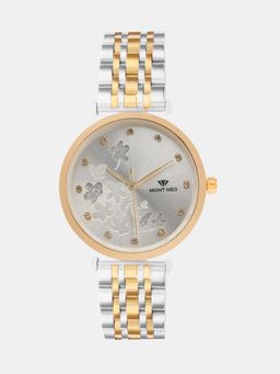Mont Neo - Women Quartz Silver Dial Analog Metal Watch 7505T-M2203 (M)