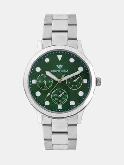 Mont Neo - Men Quartz Green Dial Multi-Function Metal Watch 8006M-M1114 (M)