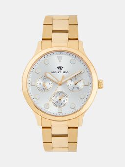 Mont Neo - Men Quartz Silver Dial Multi-Function Metal Watch 8006M-M2203 (M)