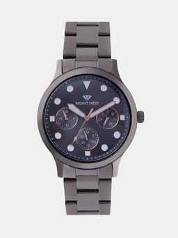 Mont Neo - Men Quartz Gun Dial Multi-Function Metal Watch 8006M-M8816 (M)