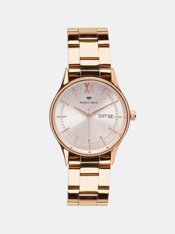 Mont Neo - Sleek Silver Analog Men Stainless Steel Watch 8007T-M3303 (M)