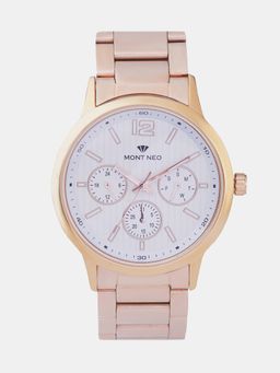 Mont Neo - Men Quartz Silver Dial Multi-Function Metal Watch 8008M-L3303 (M)