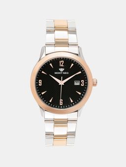 Mont Neo - Men Black Analog Stainless Steel Watch 8010E-M1304 (M)