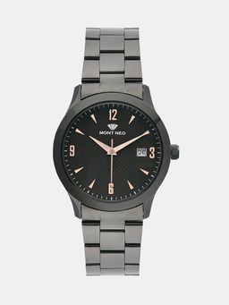 Mont Neo - Men Quartz Analog Gun Dial Metal Watch 8010E-M8816 (M)