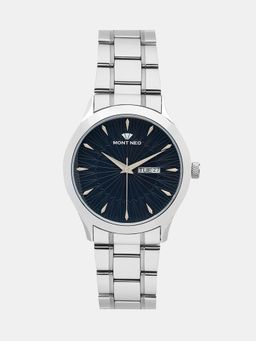 Mont Neo - Men Quartz Blue Dial Analog Metal Watch 8014D-M1105 (M)