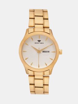 Mont Neo - Men Quartz Silver Dial Analog Metal Watch 8014D-M2203 (M)