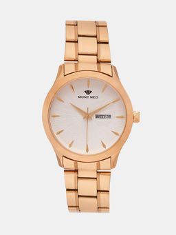 Mont Neo - Men Quartz White Dial Analog Metal Watch 8014D-M3303 (M)